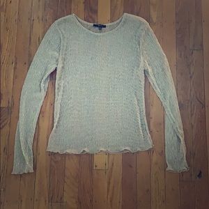 Sheer long sleeve